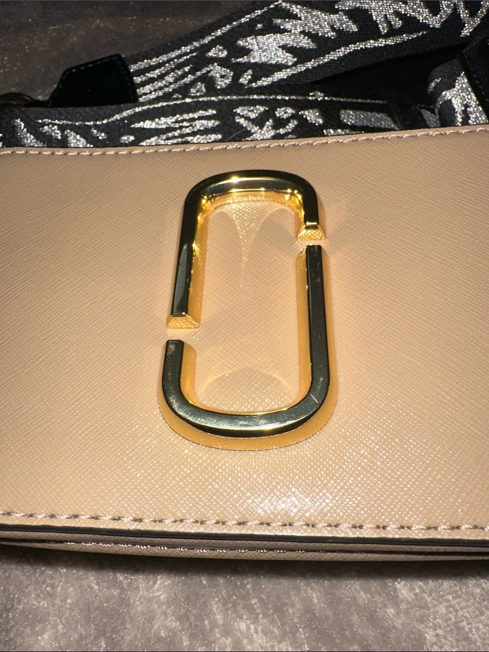 Marc By Marc Jacobs Taupe Crossbody with Gold Hardware